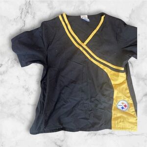 Steelers Large Scrub Top